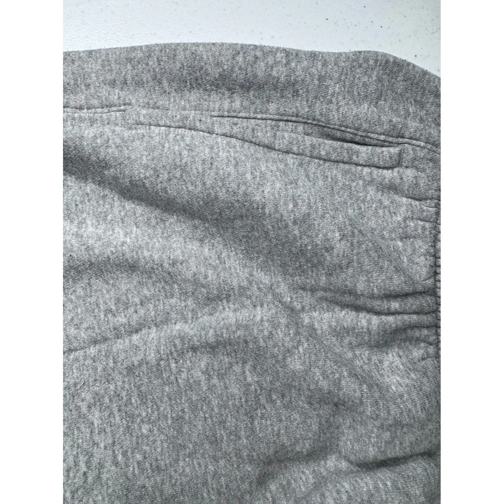 Nike Mens Fleece Sweatpants Heather Gray Embroidered Swoosh Joggers Large